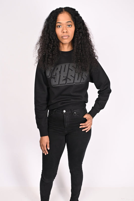 Tonal Black Premium Crewneck