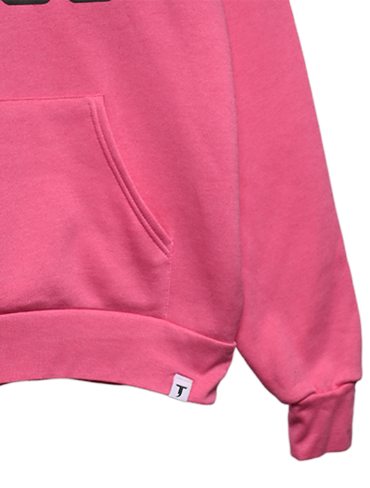 Pink + Heather Puff Hoodie