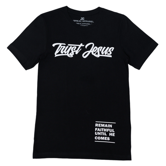 TRUST JESUS BLACK T-SHIRT