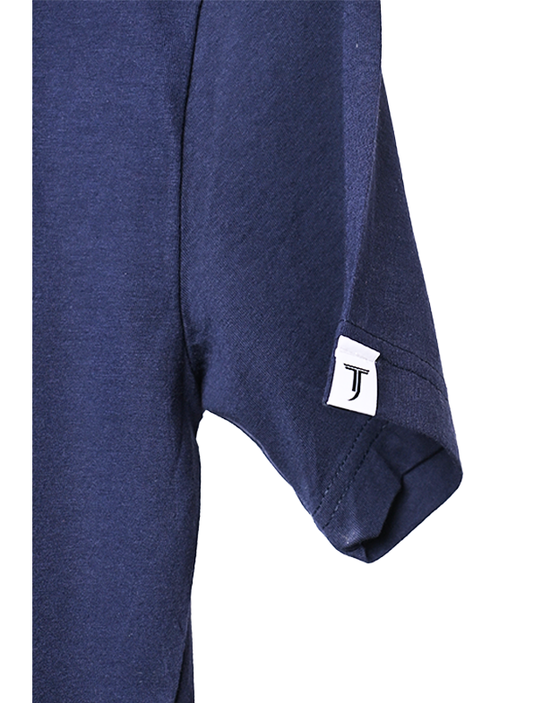 WHY WOULD HE FAIL NOW - NAVY + BURNT ORANGE T-SHIRT