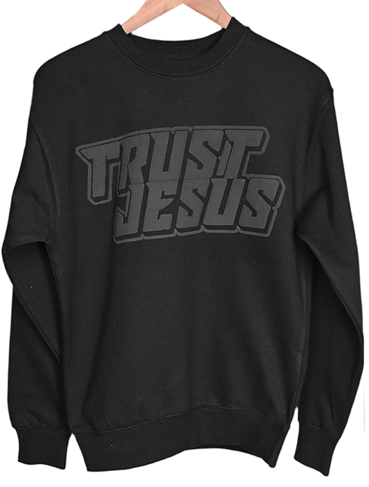 Tonal Black Premium Crewneck