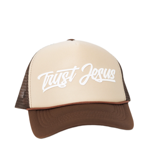 BROWN/BEIGE TRUCKER HAT