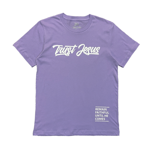 TRUST JESUS LAVENDER T-SHIRT